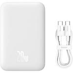 Зображення Зовнішній акумулятор Power Bank Baseus (P10059002223-00) Magnetic Mini Air Wireles,6000mAh,20W,White #9 Фото Зовнішній акумулятор Power Bank Baseus (P10059002223-00) Magnetic Mini Air Wireles,6000mAh,20W,White #9