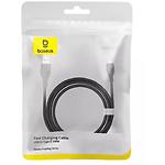 Зображення Кабель Baseus P10355703111-01 Pudding Fast-Charging Cable USB-A/Type-C, 100W, 2м, Black #1 Фото Кабель Baseus P10355703111-01 Pudding Fast-Charging Cable USB-A/Type-C, 100W, 2м, Black #1