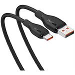 Зображення Кабель Baseus P10355703111-01 Pudding Fast-Charging Cable USB-A/Type-C, 100W, 2м, Black #3 Фото Кабель Baseus P10355703111-01 Pudding Fast-Charging Cable USB-A/Type-C, 100W, 2м, Black #3
