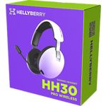 HATOR Hellyberry HH30 PRO Wireless White-Violet (HH30_PRO_wireless_WV) Ігрова гарнітура - фото