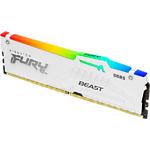 Зображення DDR-5 16GB 6400МГц Kingston FURY Beast White RGB (KF564C32BWEA-16) AMD EXPO Фото DDR-5 16GB 6400МГц Kingston FURY Beast White RGB (KF564C32BWEA-16) AMD EXPO