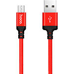 Зображення Кабель HOCO X14 Black-Red (6957531062851) USB/Micro-USB, 1м, 2.4A, nylon+aluminum Фото Кабель HOCO X14 Black-Red (6957531062851) USB/Micro-USB, 1м, 2.4A, nylon+aluminum