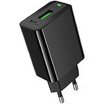 Фото Мережевий ЗП Hoco CS92A Black (6942007671033) USB-A, QC3.0, 18W
