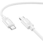 Зображення Кабель HOCO X122 White (6942007662253) Type-C/Type-C, 1м, 60W, silicon Фото Кабель HOCO X122 White (6942007662253) Type-C/Type-C, 1м, 60W, silicon