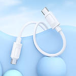 Зображення Кабель HOCO X122 White (6942007662253) Type-C/Type-C, 1м, 60W, silicon #3 Фото Кабель HOCO X122 White (6942007662253) Type-C/Type-C, 1м, 60W, silicon #3