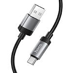 Фото Кабель HOCO X117 Black (6942007652568) USB/Type-C, 1м, 3A, nylon/aluminum #3