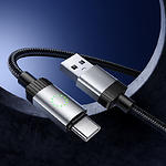 Фото Кабель HOCO X117 Black (6942007652568) USB/Type-C, 1м, 3A, nylon/aluminum #5