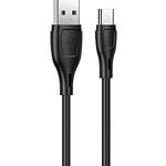 Зображення Кабель HOCO X61 Black (6931474747846) USB/Type-C, 1м, 3A, silicone Фото Кабель HOCO X61 Black (6931474747846) USB/Type-C, 1м, 3A, silicone