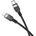 Зображення Кабель HOCO X109 Black (6942007636186) USB/Lightning, 1м, 3A, silicon/aluminum #2 Фото Кабель HOCO X109 Black (6942007636186) USB/Lightning, 1м, 3A, silicon/aluminum #2