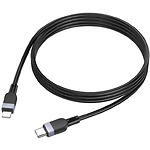 Зображення Кабель HOCO X109 Black (6942007636186) USB/Lightning, 1м, 3A, silicon/aluminum #4 Фото Кабель HOCO X109 Black (6942007636186) USB/Lightning, 1м, 3A, silicon/aluminum #4