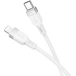 Зображення Кабель HOCO X109 White (6942007636193) USB/Lightning, 1м, 3A, silicon/aluminum #2 Фото Кабель HOCO X109 White (6942007636193) USB/Lightning, 1м, 3A, silicon/aluminum #2