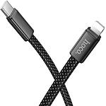 Зображення Кабель HOCO X125 Black (6942007671668) Type-C/Lightning, 1м, 30W, nylon+zinc Фото Кабель HOCO X125 Black (6942007671668) Type-C/Lightning, 1м, 30W, nylon+zinc