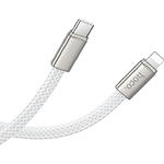 Зображення Кабель HOCO X125 White (6942007671675) Type-C/Lightning, 1м, 30W, nylon+zinc #2 Фото Кабель HOCO X125 White (6942007671675) Type-C/Lightning, 1м, 30W, nylon+zinc #2