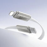 Зображення Кабель HOCO X125 White (6942007671675) Type-C/Lightning, 1м, 30W, nylon+zinc #3 Фото Кабель HOCO X125 White (6942007671675) Type-C/Lightning, 1м, 30W, nylon+zinc #3