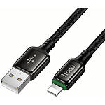 Зображення Кабель HOCO X127 Black (6942007675598) Type-C/Lightning, 1м, 2.4A, 12W, nylon+zinc #4 Фото Кабель HOCO X127 Black (6942007675598) Type-C/Lightning, 1м, 2.4A, 12W, nylon+zinc #4