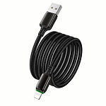 Зображення Кабель HOCO X127 Black (6942007675598) Type-C/Lightning, 1м, 2.4A, 12W, nylon+zinc #6 Фото Кабель HOCO X127 Black (6942007675598) Type-C/Lightning, 1м, 2.4A, 12W, nylon+zinc #6
