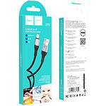 Зображення Кабель HOCO X72 Black (6931474761750) USB/Lightning, 1м, 2.4A, silicone+alu #1 Фото Кабель HOCO X72 Black (6931474761750) USB/Lightning, 1м, 2.4A, silicone+alu #1
