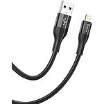 Зображення Кабель HOCO X72 Black (6931474761750) USB/Lightning, 1м, 2.4A, silicone+alu #2 Фото Кабель HOCO X72 Black (6931474761750) USB/Lightning, 1м, 2.4A, silicone+alu #2