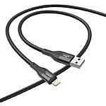 Зображення Кабель HOCO X72 Black (6931474761750) USB/Lightning, 1м, 2.4A, silicone+alu #3 Фото Кабель HOCO X72 Black (6931474761750) USB/Lightning, 1м, 2.4A, silicone+alu #3