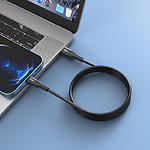 Зображення Кабель HOCO X72 Black (6931474761750) USB/Lightning, 1м, 2.4A, silicone+alu #6 Фото Кабель HOCO X72 Black (6931474761750) USB/Lightning, 1м, 2.4A, silicone+alu #6
