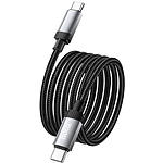 Зображення Кабель HOCO X117 Black (6942007652582) Type-C/Type-C, 1м, 60W, nylon/aluminum #4 Фото Кабель HOCO X117 Black (6942007652582) Type-C/Type-C, 1м, 60W, nylon/aluminum #4