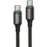 Зображення Кабель HOCO X127 Black (6942007675611) Type-C/Type-C, 1м, 60W, nylon+zinc Фото Кабель HOCO X127 Black (6942007675611) Type-C/Type-C, 1м, 60W, nylon+zinc