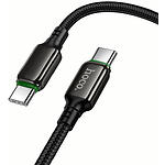 Зображення Кабель HOCO X127 Black (6942007675611) Type-C/Type-C, 1м, 60W, nylon+zinc #2 Фото Кабель HOCO X127 Black (6942007675611) Type-C/Type-C, 1м, 60W, nylon+zinc #2