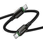Зображення Кабель HOCO X127 Black (6942007675611) Type-C/Type-C, 1м, 60W, nylon+zinc #3 Фото Кабель HOCO X127 Black (6942007675611) Type-C/Type-C, 1м, 60W, nylon+zinc #3