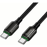 Зображення Кабель HOCO X127 Black (6942007675611) Type-C/Type-C, 1м, 60W, nylon+zinc #4 Фото Кабель HOCO X127 Black (6942007675611) Type-C/Type-C, 1м, 60W, nylon+zinc #4