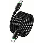 Зображення Кабель HOCO X127 Black (6942007675611) Type-C/Type-C, 1м, 60W, nylon+zinc #6 Фото Кабель HOCO X127 Black (6942007675611) Type-C/Type-C, 1м, 60W, nylon+zinc #6