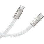 Зображення Кабель HOCO X125 White (6942007671699) Type-C/Type-C, 1м, 60W, nylon+zinc #2 Фото Кабель HOCO X125 White (6942007671699) Type-C/Type-C, 1м, 60W, nylon+zinc #2