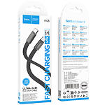 Зображення Кабель HOCO X125 Black (6942007671682) Type-C/Type-C, 1м, 60W, nylon+zinc #1 Фото Кабель HOCO X125 Black (6942007671682) Type-C/Type-C, 1м, 60W, nylon+zinc #1