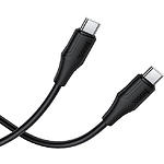 Зображення Кабель HOCO X124 Black (6942007664448) Type-C/Type-C, 1м, 60W, silicon #2 Фото Кабель HOCO X124 Black (6942007664448) Type-C/Type-C, 1м, 60W, silicon #2