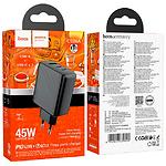 Зображення Мережевий ЗП Hoco CS26A Black (6942007639811) USB-A + 2*Type-C, QC3.0, PD45W #1 Фото Мережевий ЗП Hoco CS26A Black (6942007639811) USB-A + 2*Type-C, QC3.0, PD45W #1