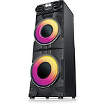 REAL-EL S-2010 Black (EL121600034) акустична система 2*500 Вт, BT, AUX, USB, FM, TWS, RGB - фото