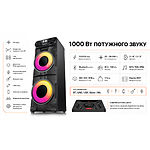 Фото REAL-EL S-2010 Black (EL121600034) акустична система 2*500 Вт, BT, AUX, USB, FM, TWS, RGB #6