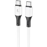 Зображення Кабель Wibrand Mamba White (WI.DC/MA1W-CC) Type-C/Type-C, 1м, 60W, Silicone Фото Кабель Wibrand Mamba White (WI.DC/MA1W-CC) Type-C/Type-C, 1м, 60W, Silicone