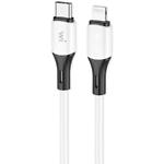 Фото Кабель Wibrand Mamba White (WI.DC/MA1W-CL) Type-C/Lightning, 1м, 3A, 20W, Silicone
