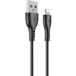 Зображення Кабель Wibrand Boa Black (WI.DC/BO1B-UL) USB/Lightning, 1м, 2.4 A, PVC Фото Кабель Wibrand Boa Black (WI.DC/BO1B-UL) USB/Lightning, 1м, 2.4 A, PVC