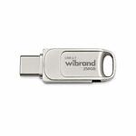 Фото USB Flash  256GB Wibrand Bee USB3.2-A/Type-C Silver (WI3.2TC/BE256TC039S)
