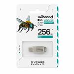 Фото USB Flash  256GB Wibrand Bee USB3.2-A/Type-C Silver (WI3.2TC/BE256TC039S) #1