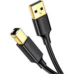 Фото Кабель UGREEN US135 (UGR-20846) 1м, USB-A 2.0/USB-B Print Cable, Black