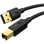 Фото Кабель UGREEN US135 (UGR-20846) 1м, USB-A 2.0/USB-B Print Cable, Black #1