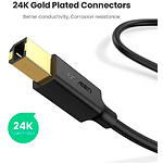 Фото Кабель UGREEN US135 (UGR-20846) 1м, USB-A 2.0/USB-B Print Cable, Black #2