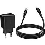 Зображення Мережевий ЗП Hoco CS82A Black (6942007664509) Type-C, Fast Charge, PD20W, display + Cable Lightning #6 Фото Мережевий ЗП Hoco CS82A Black (6942007664509) Type-C, Fast Charge, PD20W, display + Cable Lightning #6