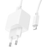 Зображення Мережевий ЗП Hoco CS11A White (6942007603577) 1* USB-A, 2.1А + Cable Lightning #2 Фото Мережевий ЗП Hoco CS11A White (6942007603577) 1* USB-A, 2.1А + Cable Lightning #2