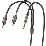 Зображення Кабель HOCO UPA10 Grey (6957531078142) Аудіо 3.5mm 3-pin джек / 2 * RCA тюльпан, 1.5м #4 Фото Кабель HOCO UPA10 Grey (6957531078142) Аудіо 3.5mm 3-pin джек / 2 * RCA тюльпан, 1.5м #4