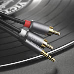 Зображення Кабель HOCO UPA10 Grey (6957531078142) Аудіо 3.5mm 3-pin джек / 2 * RCA тюльпан, 1.5м #6 Фото Кабель HOCO UPA10 Grey (6957531078142) Аудіо 3.5mm 3-pin джек / 2 * RCA тюльпан, 1.5м #6