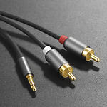 Зображення Кабель HOCO UPA10 Grey (6957531078142) Аудіо 3.5mm 3-pin джек / 2 * RCA тюльпан, 1.5м #7 Фото Кабель HOCO UPA10 Grey (6957531078142) Аудіо 3.5mm 3-pin джек / 2 * RCA тюльпан, 1.5м #7
