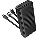 Зображення Зовнішній акумулятор Power Bank BOROFONE BJ79A Clever Black 20000mAh,10W,кабел Type-C/Lightning/mUSB Фото Зовнішній акумулятор Power Bank BOROFONE BJ79A Clever Black 20000mAh,10W,кабел Type-C/Lightning/mUSB